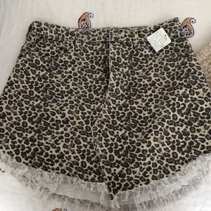 NWT Free people leopard print skirt
